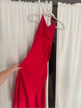 Zara satin slip dress